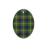 Reid Green Tartan Oval Ornaments, Christmas Tree Ornament, Plaid Christmas Ornaments, Ceramic Oval Christmas Tree Decoration, Tartan Oval Ornaments, Christmas Tree Ornament, Plaid Christmas Ornaments, Ceramic Oval Christmas Tree Decoration