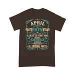 Retro Vintage Made In April 1979 41st Years Old Birthday Shirt - Scotstee Shop