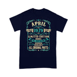 Retro Vintage Made In April 1979 41st Years Old Birthday Shirt - Scotstee Shop
