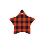 Rob Roy MacGregor Ancient Tartan Ornament Star Ornament, Christmas Star Decorations, ceramic ornament, Plaid Star Ceramic Ornament, Christmas Ornament Decorations Gift