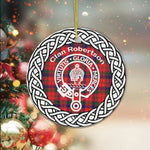 Robertson Clan Tartan Crest Badge Plaid Ornament Gift. Christmas Tree Ornament Tartan Ornament Great Christmas Ornaments Gift - Scotstee Shop