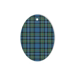 Robertson Hunting Ancient Tartan Oval Ornaments, Christmas Tree Ornament, Plaid Christmas Ornaments, Ceramic Oval Christmas Tree Decoration, Tartan Oval Ornaments, Christmas Tree Ornament, Plaid Christmas Ornaments, Ceramic Oval Christmas Tree Decoration