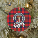 Robertson Scottish Clan Badge Plaid Ornament Gift. Christmas Tree Ornament Robertson Clan Tartan Ornament Great Christmas Ornaments Gift - Scotstee Shop