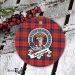 Robertson Scottish Clan Badge Plaid Ornament Gift. Christmas Tree Ornament Robertson Clan Tartan Ornament Great Christmas Ornaments Gift - Scotstee Shop
