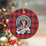 Robertson Scottish Clan Badge Plaid Ornament Gift. Christmas Tree Ornament Robertson Clan Tartan Ornament Great Christmas Ornaments Gift - Scotstee Shop