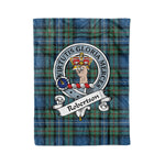 Robertson Tartan Blanket Plaid Blanket Robertson Hunting Ancient Clan Badge Tartan Blanket Scottish Plaid Throw Blanket Tartan Plaid Fleece Blanket - Scotstee Shop
