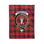 Robertson Tartan Plaid Fleece Blanket Robertson Modern Plaid Blanket Clan Crest Badge Tartan Blanket Scottish Blanket