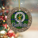 Rollo Celtic Circle Plaid Ornament Gift. Christmas Tree Ornament Tartan Ornament Great Christmas Ornaments Gift - Scotstee Shop