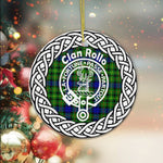 Rollo Clan Tartan Crest Badge Plaid Ornament Gift. Christmas Tree Ornament Tartan Ornament Great Christmas Ornaments Gift - Scotstee Shop
