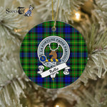 Rollo Scottish Clan Badge Plaid Ornament Gift. Christmas Tree Ornament Rollo Clan Tartan Ornament Great Christmas Ornaments Gift - Scotstee Shop
