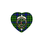 Rollo Scottish Clan Plaid Ornament Gift. Christmas Tree Ornament Rollo Christmas Ornament, Christmas Heart Ornament, Plaid Heart Ornament, Tartan Ornament, Tartan Heart Ornament