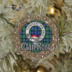 Rose Celtic Circle Plaid Ornament Gift. Christmas Tree Ornament Tartan Ornament Great Christmas Ornaments Gift - Scotstee Shop