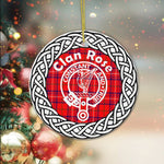 Rose Clan Tartan Crest Badge Plaid Ornament Gift. Christmas Tree Ornament Tartan Ornament Great Christmas Ornaments Gift - Scotstee Shop