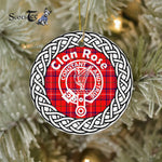 Rose Clan Tartan Crest Badge Plaid Ornament Gift. Christmas Tree Ornament Tartan Ornament Great Christmas Ornaments Gift - Scotstee Shop