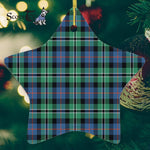 Rose Hunting Ancient Tartan Ornament Star Ornament, Christmas Star Decorations, ceramic ornament, Plaid Star Ceramic Ornament, Christmas Ornament Decorations Gift