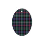 Rose Hunting Modern Tartan Oval Ornaments, Christmas Tree Ornament, Plaid Christmas Ornaments, Ceramic Oval Christmas Tree Decoration, Tartan Oval Ornaments, Christmas Tree Ornament, Plaid Christmas Ornaments, Ceramic Oval Christmas Tree Decoration