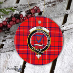 Rose Scottish Clan Badge Plaid Ornament Gift. Christmas Tree Ornament Rose Clan Tartan Ornament Great Christmas Ornaments Gift - Scotstee Shop