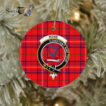 Rose Scottish Clan Badge Plaid Ornament Gift. Christmas Tree Ornament Rose Clan Tartan Ornament Great Christmas Ornaments Gift - Scotstee Shop