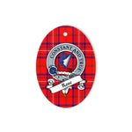 Rose Scottish Clan Badge Plaid Ornament Gift. Christmas Tree Ornament Rose Tartan Ornament,  ceramic ornament, personalized christmas ornaments, christmas tree ornaments, christmas door decorations, Plaid Ornament, Tartan Ceramic Ornament