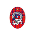 Rose Scottish Clan Badge Plaid Ornament Gift. Christmas Tree Ornament Rose Tartan Ornament,  ceramic ornament, personalized christmas ornaments, christmas tree ornaments, christmas door decorations, Plaid Ornament, Tartan Ceramic Ornament