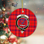 Rose Scottish Clan Plaid Ornament Gift. Christmas Tree Ornament Rose Clan Tartan Ornament Great Christmas Ornaments Gift - Scotstee Shop