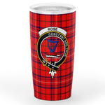 Rose Tartan Tumbler Scottish Rose Plaid Tumbler - Scotstee Shop