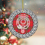 Ross Clan Tartan Crest Badge Plaid Ornament Gift. Christmas Tree Ornament Tartan Ornament Great Christmas Ornaments Gift - Scotstee Shop