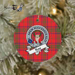Ross Scottish Clan Badge Plaid Ornament Gift. Christmas Tree Ornament Ross Clan Tartan Ornament Great Christmas Ornaments Gift - Scotstee Shop