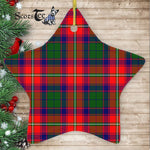 Roxburgh District Tartan Ornament Star Ornament, Christmas Star Decorations, ceramic ornament, Plaid Star Ceramic Ornament, Christmas Ornament Decorations Gift