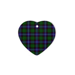 Russell Tartan Heart Ornaments, Christmas Tree Ornament, Plaid Christmas Ornaments, Ceramic Heart Christmas Tree Decoration, Christmas Ornament, Plaid Ornament, Tartan Ornament, Buffalo Plaid Ornament