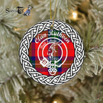 Ruthven Clan Tartan Crest Badge Plaid Ornament Gift. Christmas Tree Ornament Tartan Ornament Great Christmas Ornaments Gift - Scotstee Shop