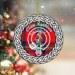 Ruthven Clan Tartan Crest Badge Plaid Ornament Gift. Christmas Tree Ornament Tartan Ornament Great Christmas Ornaments Gift - Scotstee Shop