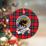 Ruthven Scottish Clan Badge Plaid Ornament Gift. Christmas Tree Ornament Ruthven Clan Tartan Ornament Great Christmas Ornaments Gift - Scotstee Shop