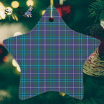 Sandilands Modern Tartan Ornament Star Ornament, Christmas Star Decorations, ceramic ornament, Plaid Star Ceramic Ornament, Christmas Ornament Decorations Gift