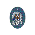 Sandilands Scottish Clan Badge Plaid Ornament Gift. Christmas Tree Ornament Sandilands Tartan Ornament,  ceramic ornament, personalized christmas ornaments, christmas tree ornaments, christmas door decorations, Plaid Ornament, Tartan Ceramic Ornament