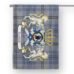 Scotstee Shop Tartan House Flag - Tweedie Garden Flag Badge With Lion Scottish - Scotstee Shop