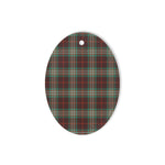 Scott Brown Ancient Tartan Oval Ornaments, Christmas Tree Ornament, Plaid Christmas Ornaments, Ceramic Oval Christmas Tree Decoration, Tartan Oval Ornaments, Christmas Tree Ornament, Plaid Christmas Ornaments, Ceramic Oval Christmas Tree Decoration