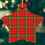 Scott Modern Tartan Ornament Star Ornament, Christmas Star Decorations, ceramic ornament, Plaid Star Ceramic Ornament, Christmas Ornament Decorations Gift