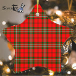 Scott Modern Tartan Ornament Star Ornament, Christmas Star Decorations, ceramic ornament, Plaid Star Ceramic Ornament, Christmas Ornament Decorations Gift