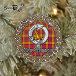 Scrymgeour Celtic Circle Plaid Ornament Gift. Christmas Tree Ornament Tartan Ornament Great Christmas Ornaments Gift - Scotstee Shop
