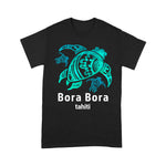 Sea Turtle Shirt Bora Bora Tahiti Sea Blue Tribal Turtle Sea Turtle Shirt - Scotstee Shop
