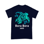 Sea Turtle Shirt Bora Bora Tahiti Sea Blue Tribal Turtle Sea Turtle Shirt - Scotstee Shop