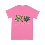 Sea Turtle Shirt Funny Peace Love Turtle Gift Sea Turtle Shirt - Scotstee Shop