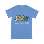 Sea Turtle Shirt Funny Peace Love Turtle Gift Sea Turtle Shirt - Scotstee Shop