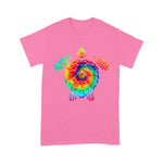 Sea Turtle Shirt Funny Sea Turtle Ocean Tie Dye Rainbow Turtle Hippie Costume Hippy Sea Turtle Shirt - Scotstee Shop