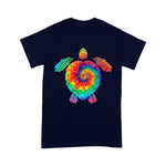 Sea Turtle Shirt Funny Sea Turtle Ocean Tie Dye Rainbow Turtle Hippie Costume Hippy Sea Turtle Shirt - Scotstee Shop