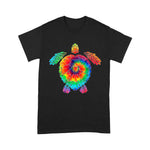 Sea Turtle Shirt Funny Sea Turtle Ocean Tie Dye Rainbow Turtle Hippie Costume Hippy Sea Turtle Shirt - Scotstee Shop