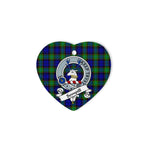 Sempill Scottish Clan Badge Plaid Christmas Ornaments Gift Heart Ornament Sempill Clan Tartan Ornaments, Plaid Ornament, christmas Ornament, plaid christmas ornament