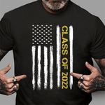 Scotstee Shop - Senior Class Of 2022 Patriotic American Flag Graduation Gift 4th Of July Shirt, Senior 2022 Shirts