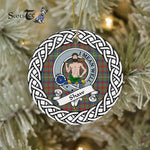 Shaw Of Sauchie Tartan Ornament,  ceramic ornament, personalized christmas ornaments, christmas tree ornaments, christmas door decorations, Plaid Ornament, Tartan Ceramic Ornament